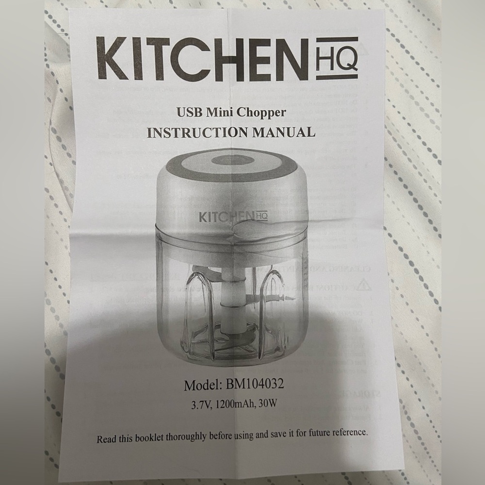Mini Chopper Tool for Kitchen (USB Powered) - Picture 2 of 2